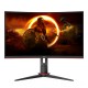 AOC CQ27G2S/BK pantalla para PC 68,6 cm (27'') 2560 x 1440 Pixeles Quad HD Negro, Rojo